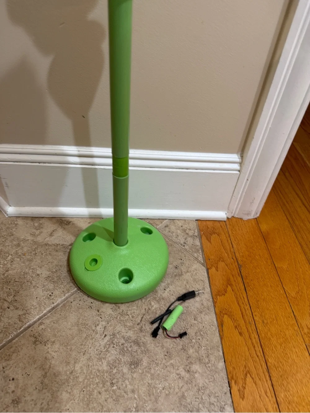 Colorful Yellow Flower Bubble Blower on Stand- Also Removable as a Bubble Wand